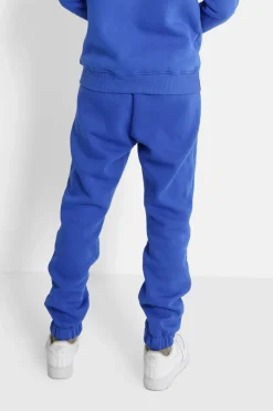 Jogging Molletonne Logo Brode Bleu Fonce