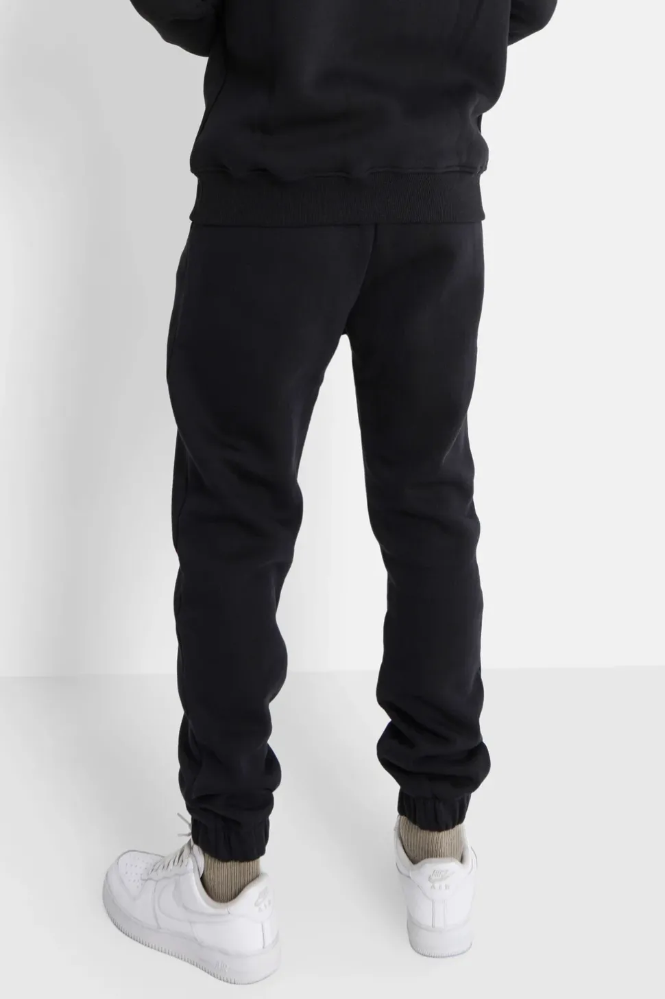 Jogging Molletonne Logo Brode Noir