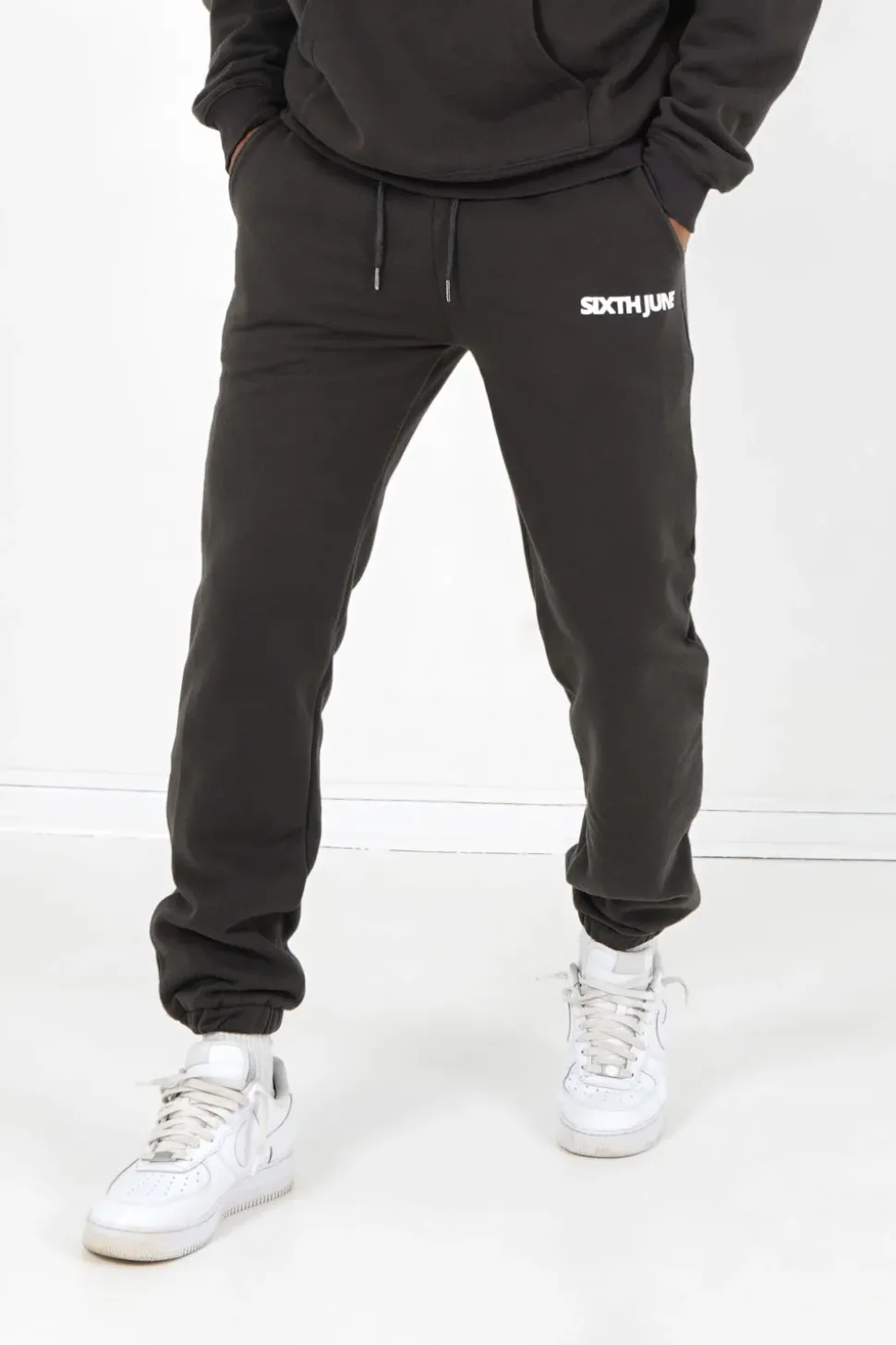 Jogging Molletonne Logo Gris Fonce