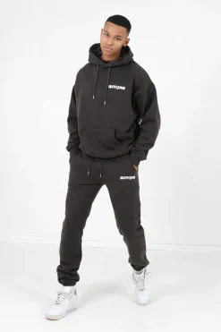 Jogging Molletonne Logo Gris Fonce