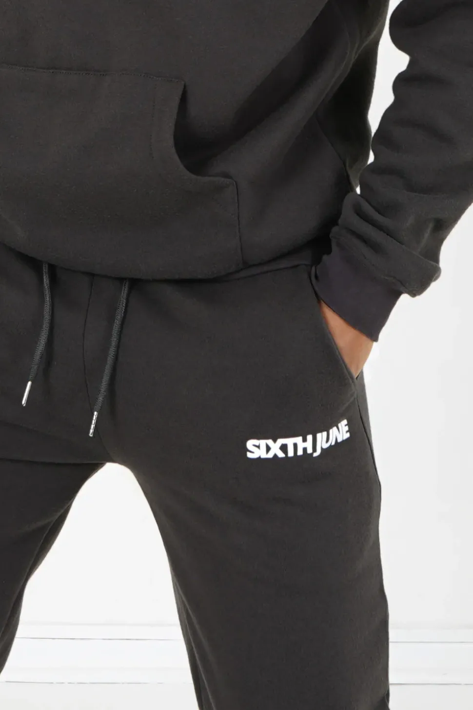 Jogging Molletonne Logo Gris Fonce