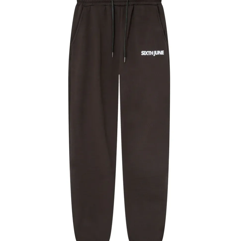 Jogging Molletonne Logo Gris Fonce