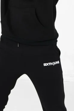 Jogging Molletonne Logo Noir