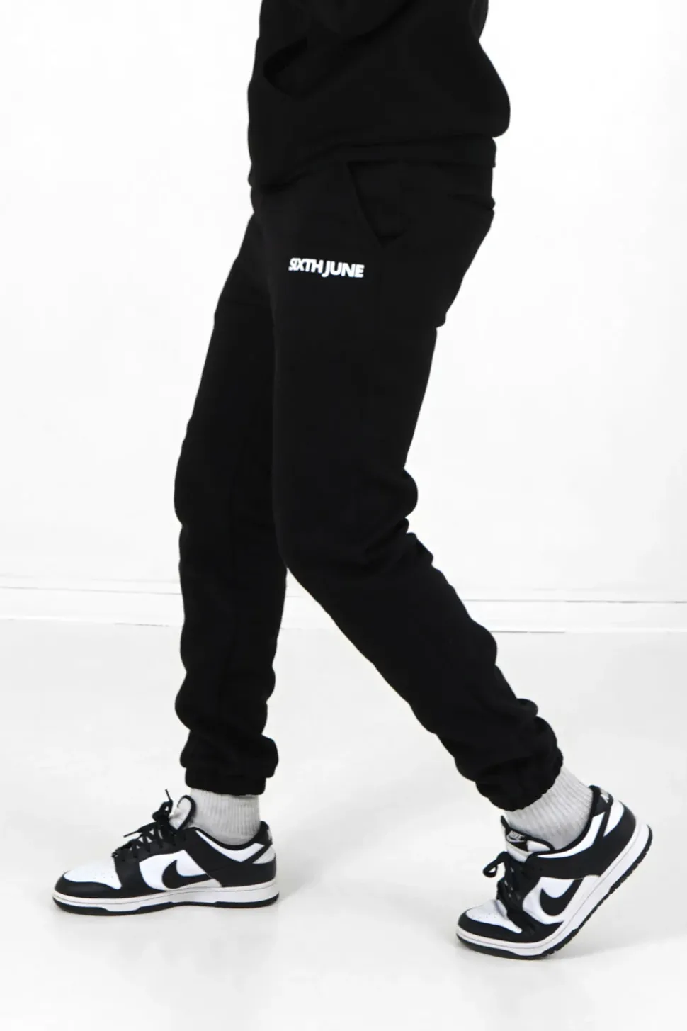 Jogging Molletonne Logo Noir