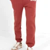 Jogging Molletonne Logo Rouge Fonce