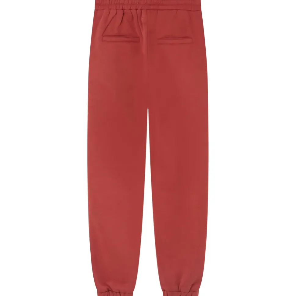 Jogging Molletonne Logo Rouge Fonce