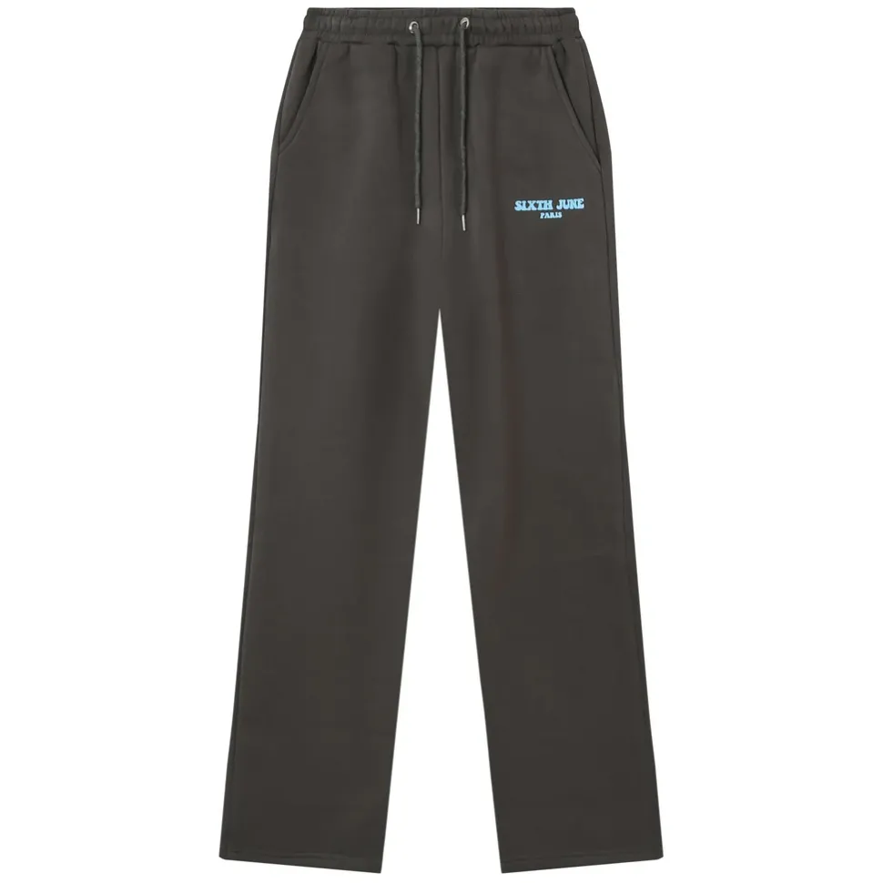 Jogging Molletonne Print Retro Gris Fonce