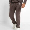Jogging Molletonne Surpiqures Marron