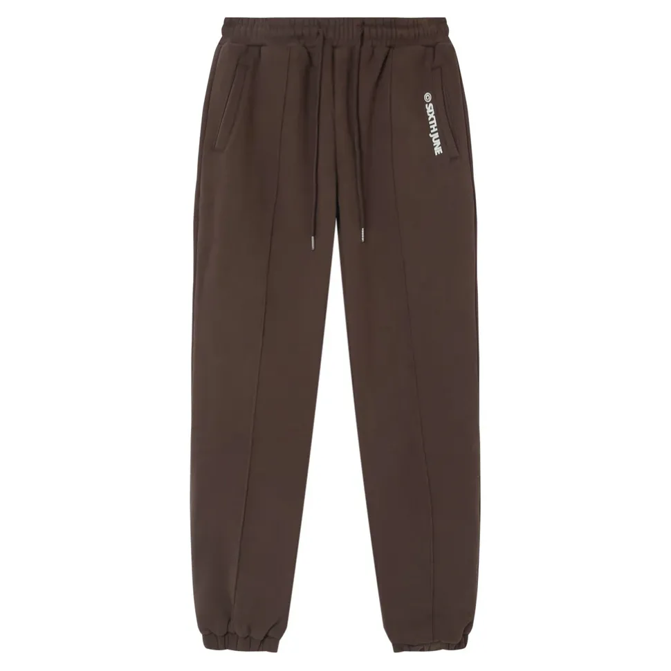 Jogging Molletonne Surpiqures Marron