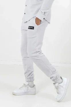 Jogging Polaire Logo Gris Clair