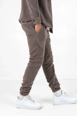 Jogging Polaire Logo Marron Clair