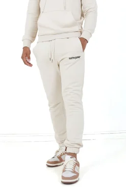Jogging Soft Logo Brode Beige Clair