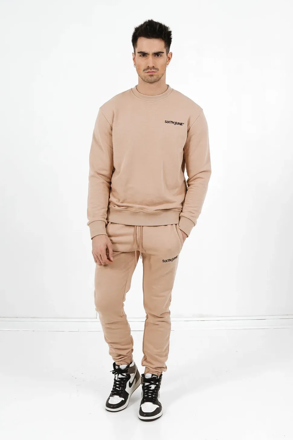 Jogging Soft Logo Brode Beige