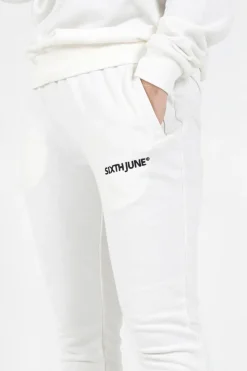 Jogging Soft Logo Brode Blanc