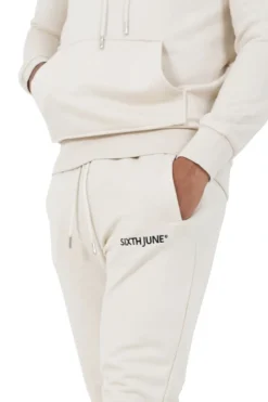 Jogging Soft Logo Brode Beige Clair