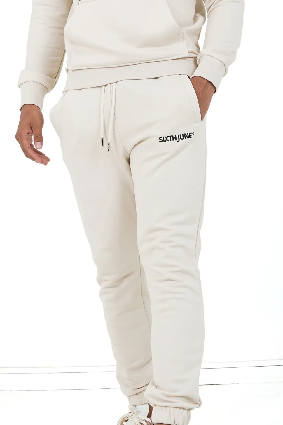 Jogging Soft Logo Brode Beige Clair