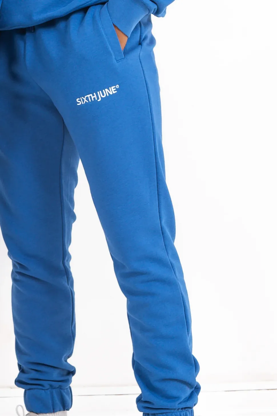 Jogging Soft Logo Brode Bleu Fonce