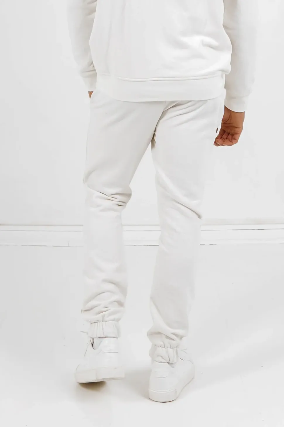 Jogging Soft Logo Brode Blanc