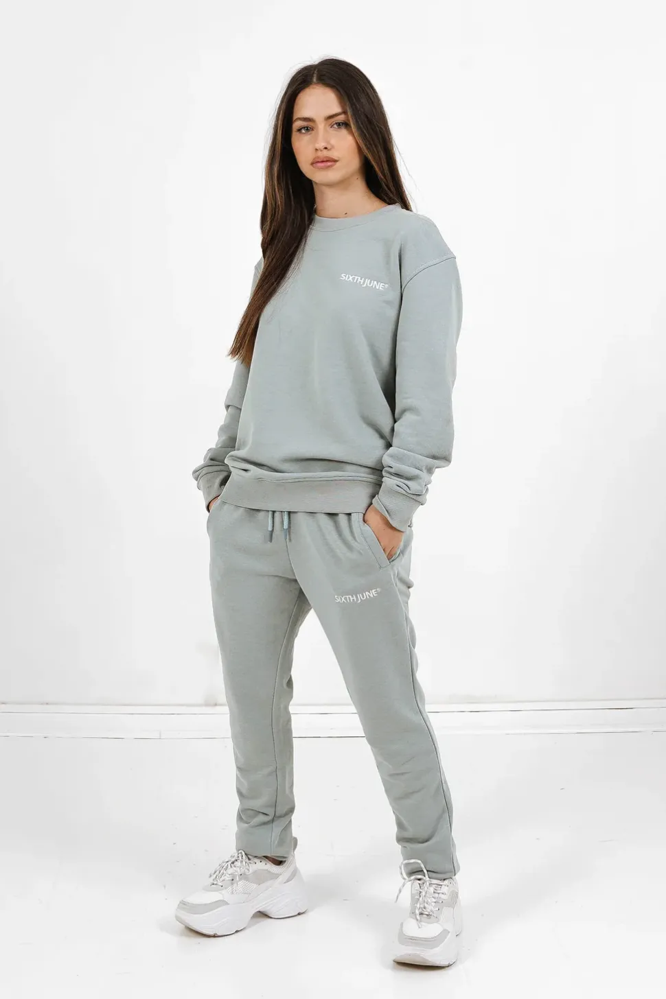 Jogging Soft Logo Brode Bleu