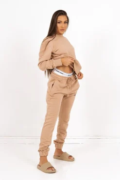 Jogging Soft Logo Brode Beige