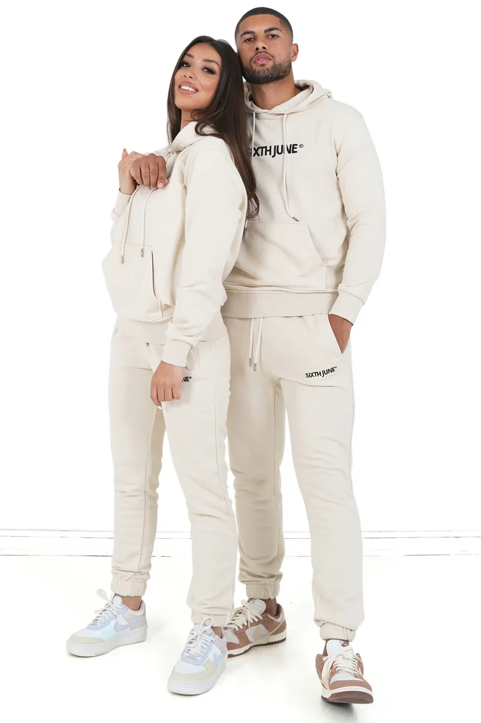 Jogging Soft Logo Brode Beige Clair