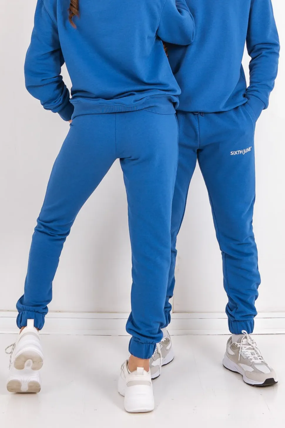 Jogging Soft Logo Brode Bleu Fonce
