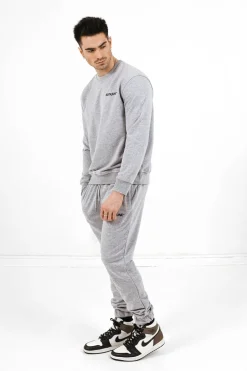Jogging Soft Logo Brode Gris