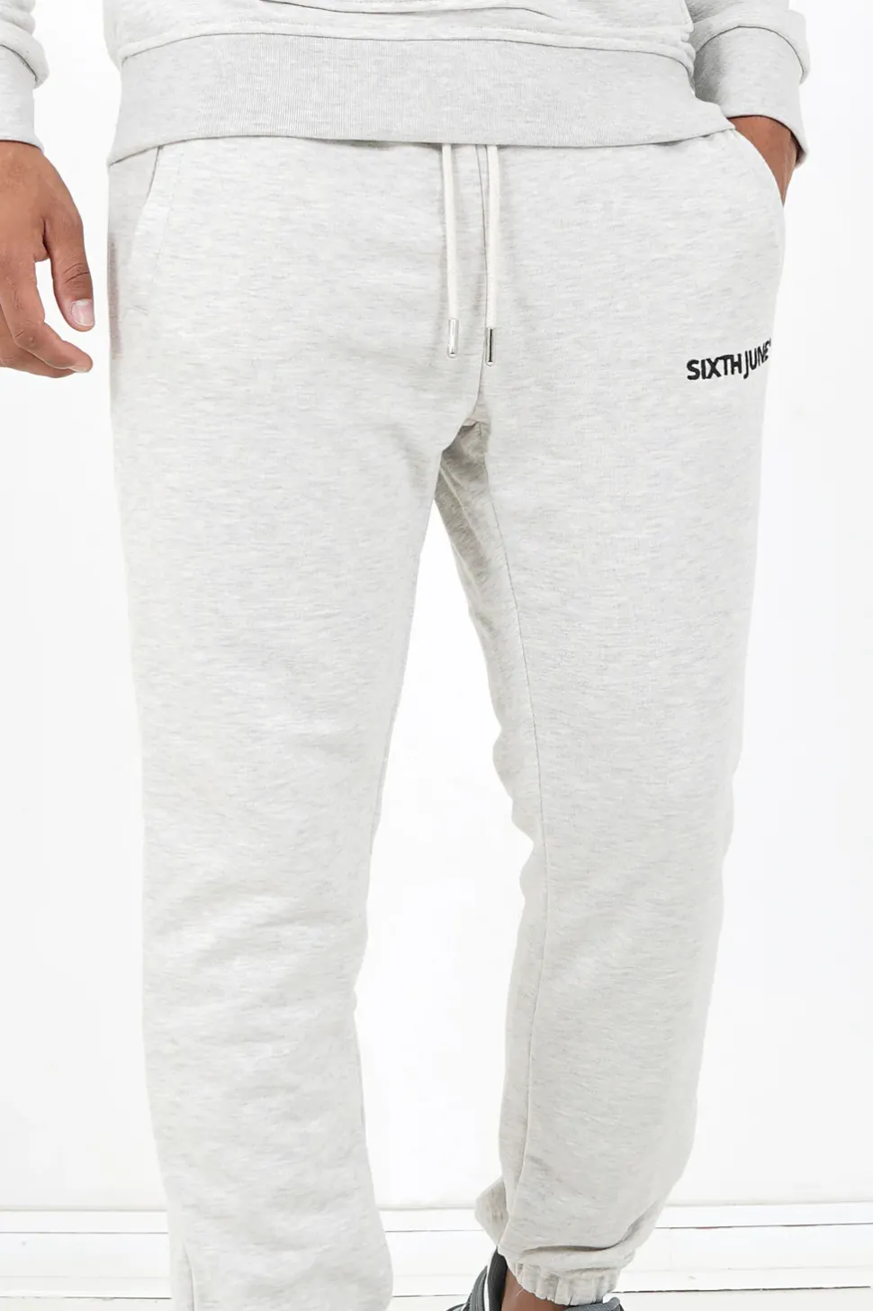Jogging Soft Logo Brode Gris Clair
