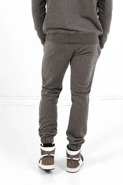 Jogging Soft Logo Brode Gris Fonce