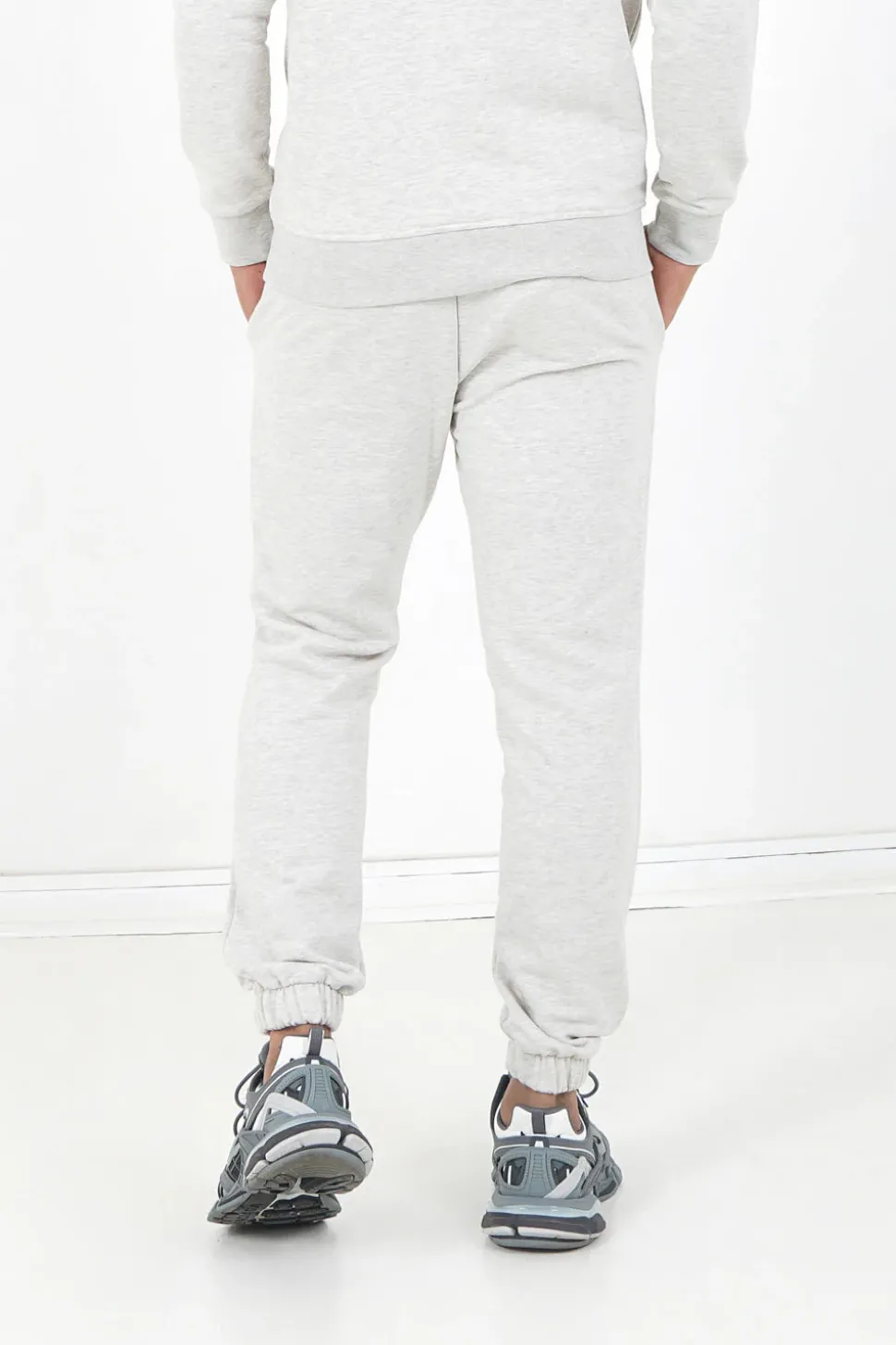 Jogging Soft Logo Brode Gris Clair