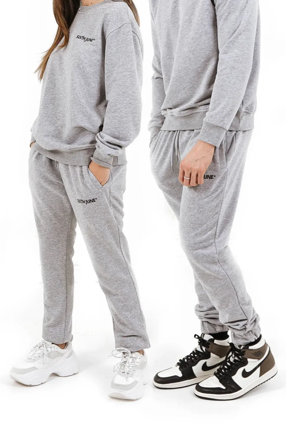 Jogging Soft Logo Brode Gris
