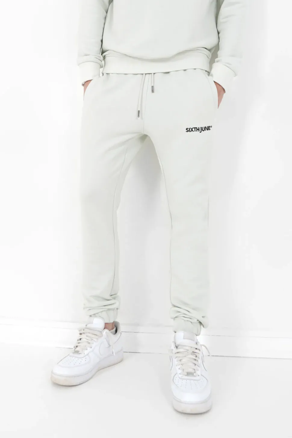Jogging Soft Logo Brode Vert Clair
