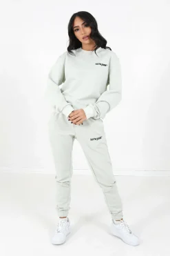 Jogging Soft Logo Brode Vert Clair