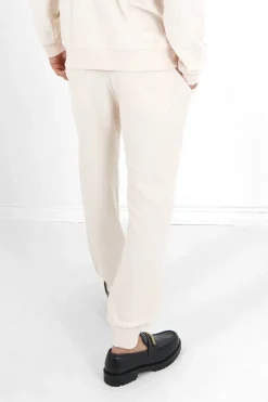 Jogging Tissu Bouclette Blanc Casse