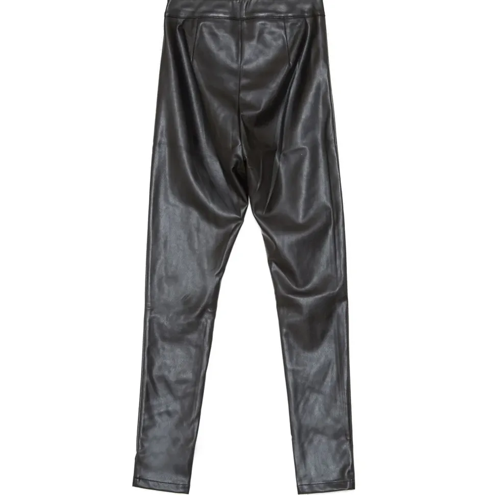 Legging Slim Simili Cuir Noir