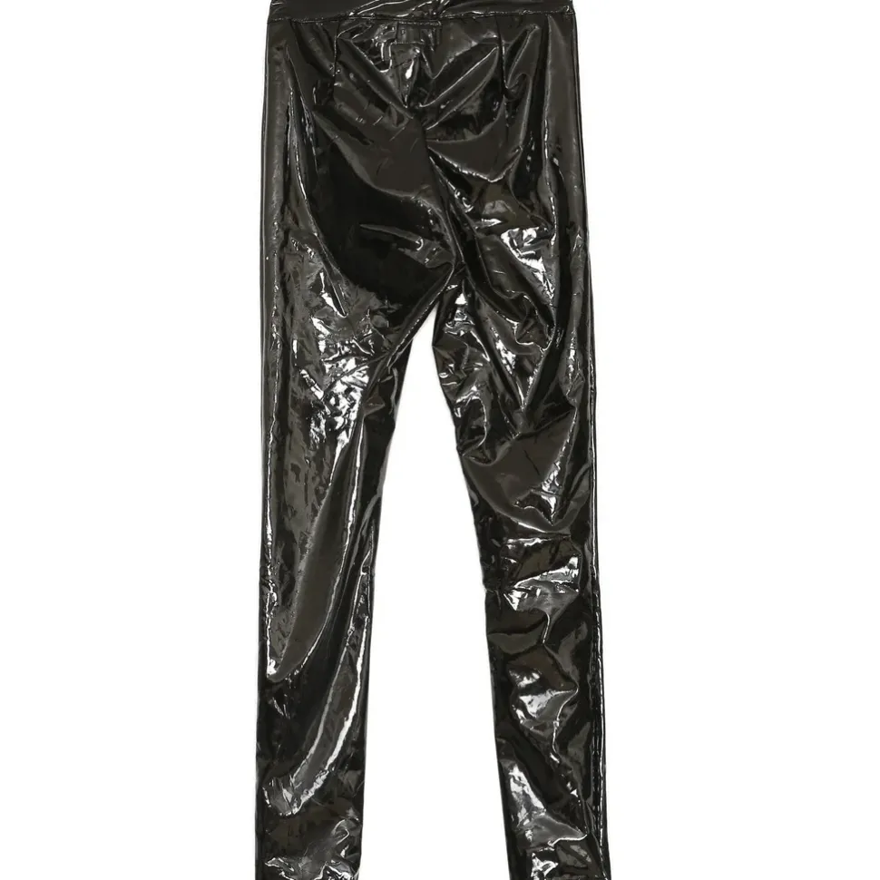 Legging Vinyle Zip Noir