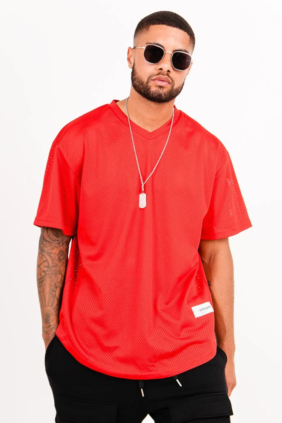 Maillot Mesh Logo Rouge