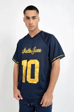 Maillot Mesh Numero 10 Bleu Fonce