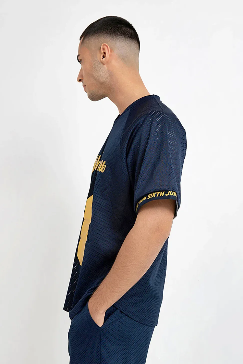 Maillot Mesh Numero 10 Bleu Fonce