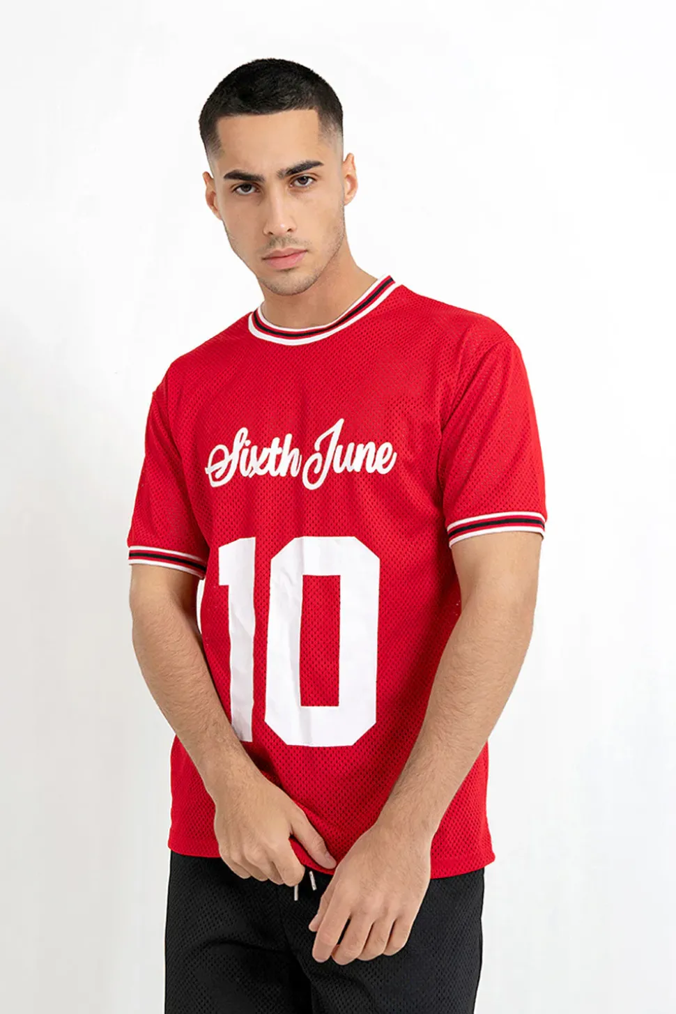 Maillot Mesh Numero 10 Rouge