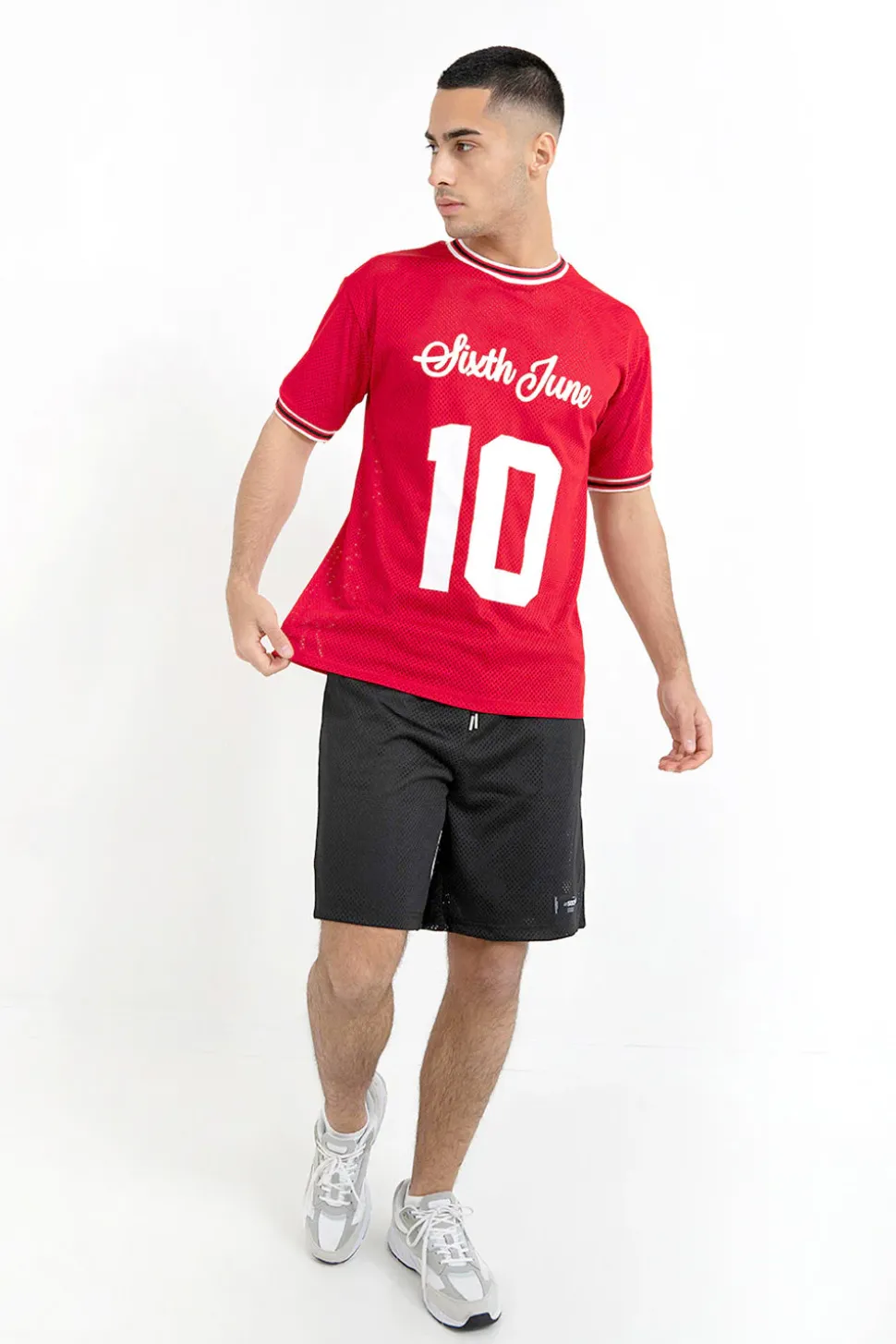 Maillot Mesh Numero 10 Rouge