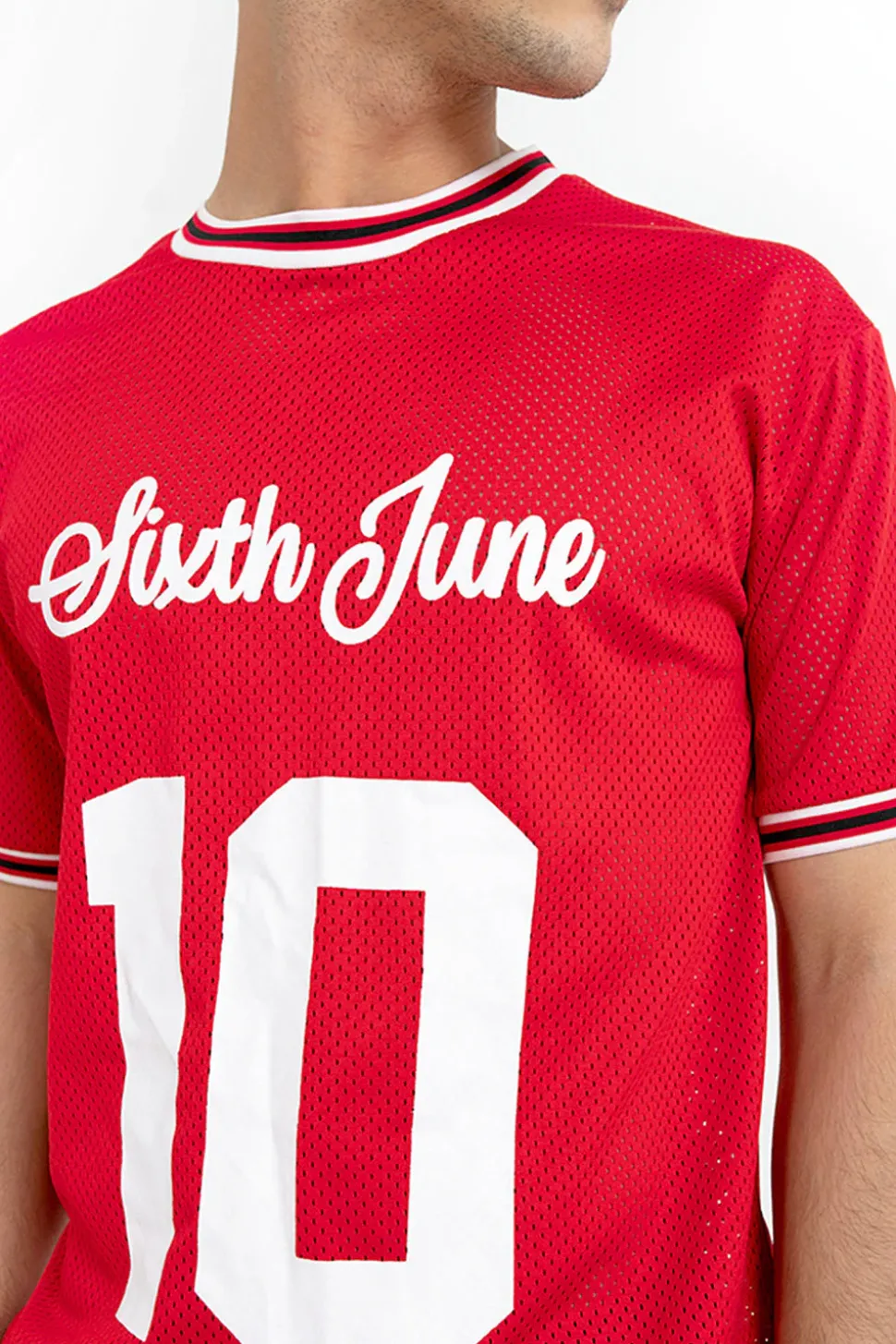 Maillot Mesh Numero 10 Rouge