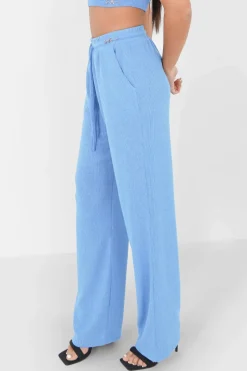 Pantalon Bijou Fluide Bleu