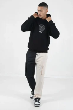 Pantalon Cargo Bicolore Poches Multicolore