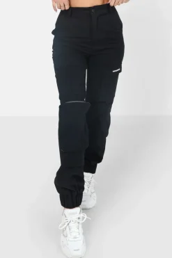 Pantalon Cargo Chevilles Elastique Noir