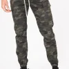 Pantalon Cargo Cordons Vert Kaki