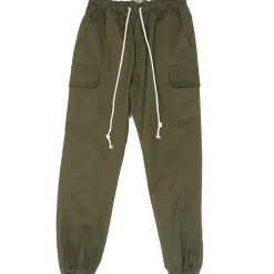 Pantalon Cargo Cordons Vert Kaki