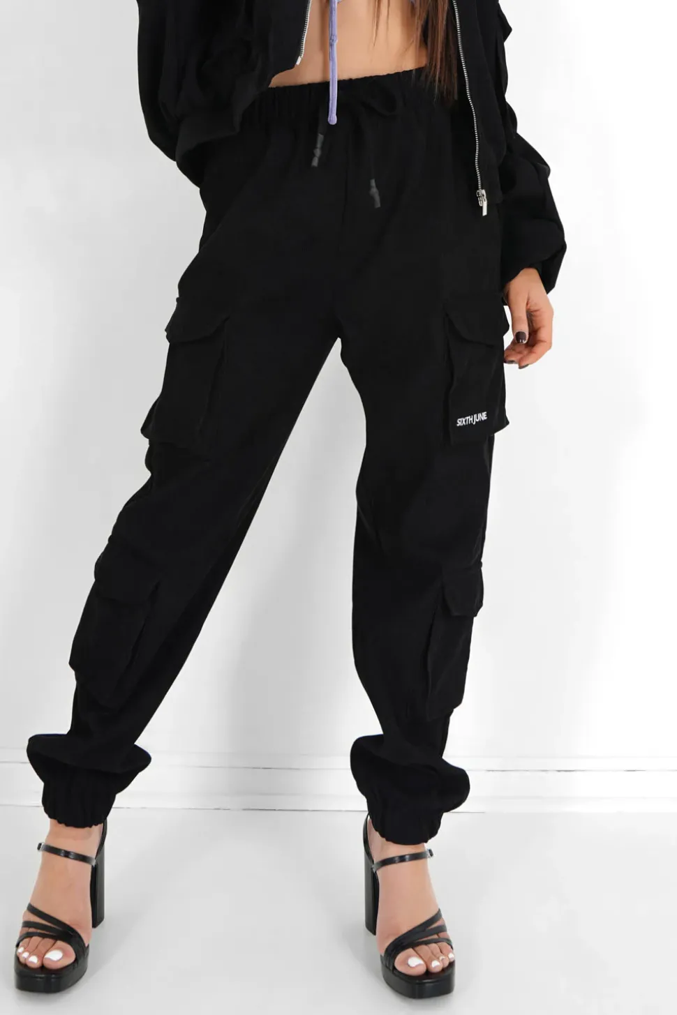 Pantalon Cargo Cotele Noir