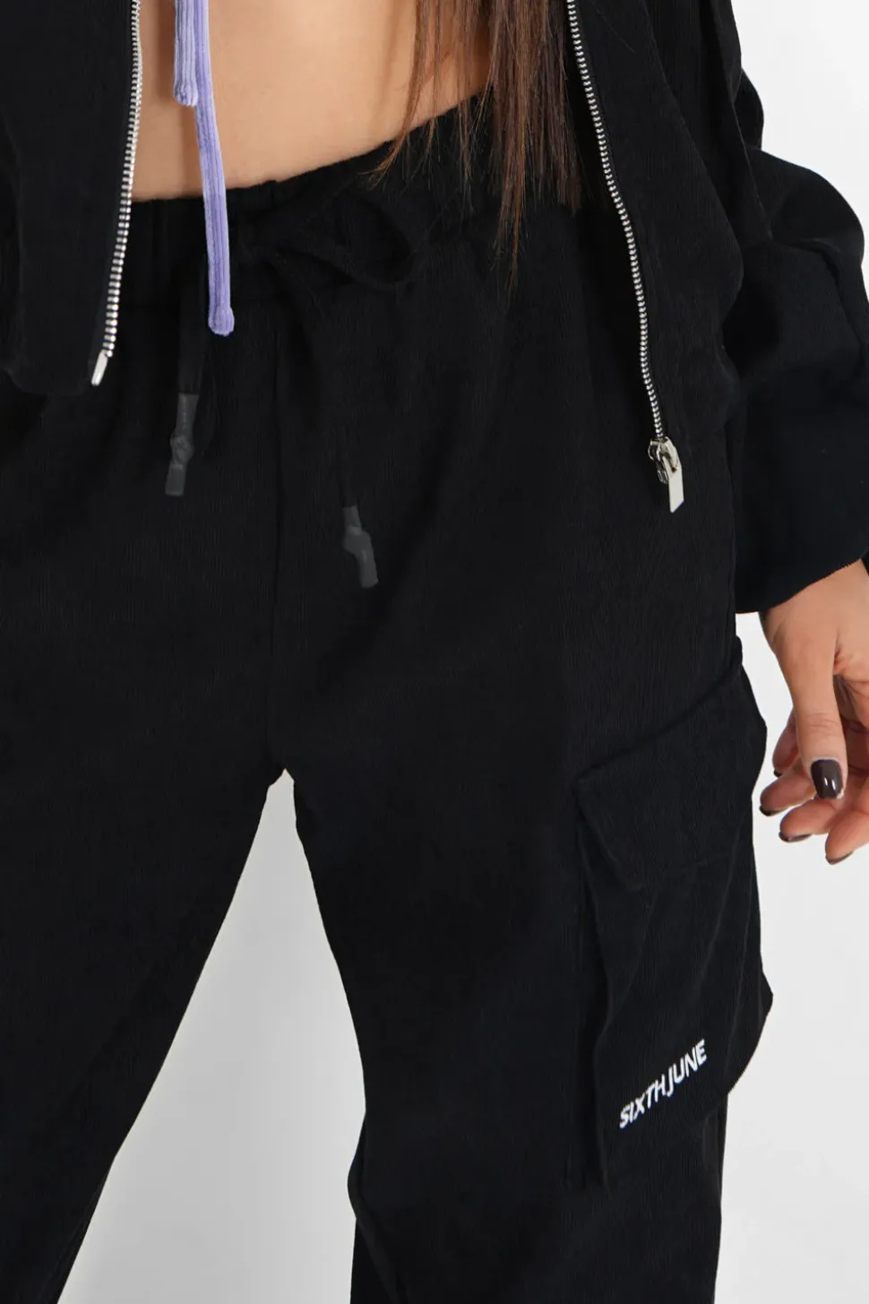 Pantalon Cargo Cotele Noir