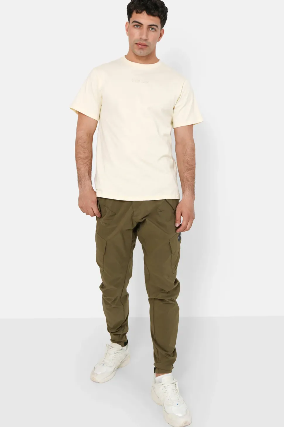 Pantalon Cargo Leger Vert Kaki